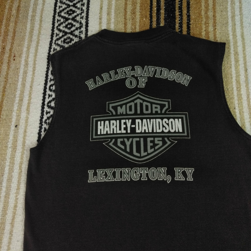 HARLEY DAVIDSON MUSCLE SHIRT TEE MENS LEXINGTON KENTUCKY - Picture 2 of 15
